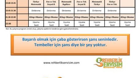 Çalışma Planı Hazırlama ve Takip Etme Yöntemleri