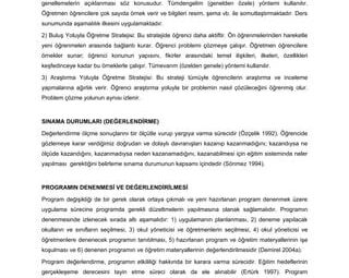 Deneme Sonuçlarını Geliştirme Stratejileri