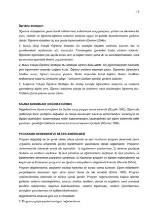 Deneme Sonuçlarını Geliştirme Stratejileri