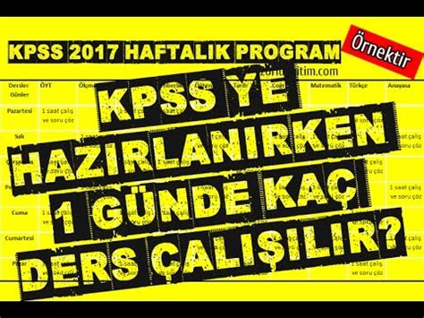 Günde Kaç Saat KPSS Çalışmak Gerekir?