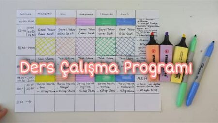 Haftalık Çalışma Programı Nasıl Hazırlanır?