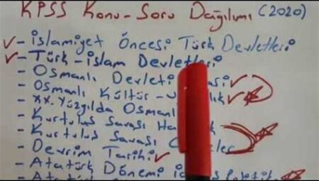 KPSS’ye Uygun Konu Dağılımı Hazırlama