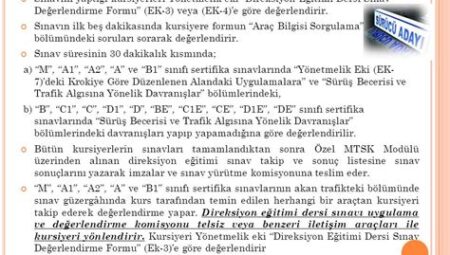 Sınav Sonuçlarını Değerlendirme Becerisi